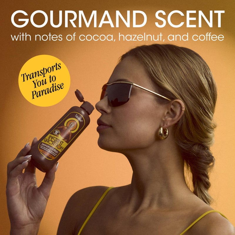 VACATION Instant Vacation SPF 30 Bronzing Lotion & Air Freshener Bundle, Lightweight, Buildable Color, Evens Appearance of Skin Tone, Cocoa-Hazelnut Scent, Vegan, 5 Fl. Oz. - Image 2