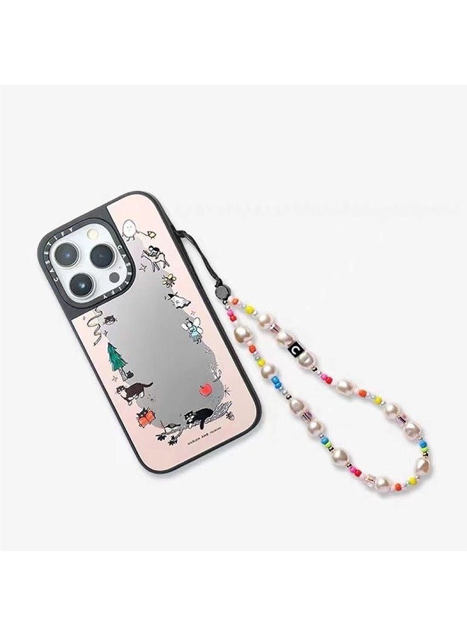 Phone Charm Phone Wrist Strap for Women Phone Chain Phone Lanyard Handmade Cell Phone Accessories for Women Classic Pearl  - Image 5