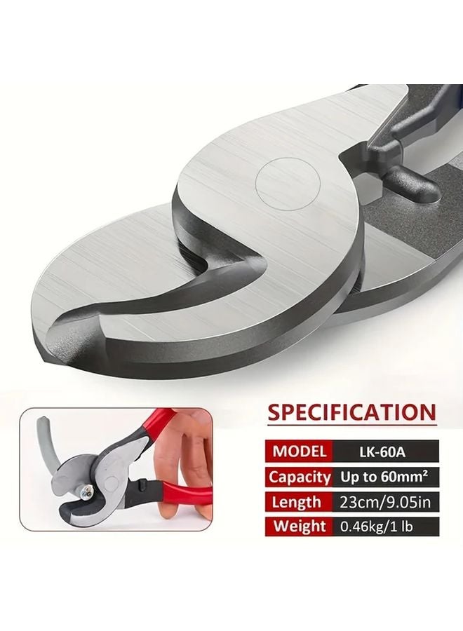 HX 50B Cable Crimping Tool With Cutter 6 50mm For 10 1 0 AWG Wires - Image 4
