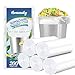 Hommaly 15 Gallon 200 pcs Small Clear Trash BagsFit1316 Gal Strong 13 Gallon 16 gallon Garbage BagsBathroom Trash Can Bin LinersUnscentedMini Bags for Waste Basket LinerFit 56 Liters - Image 1