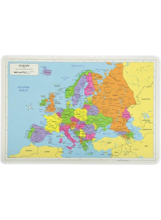 Painless Learning Educational Placemats Sets USA Africa Asia and Europe Maps Non Slip Washable - Image 5