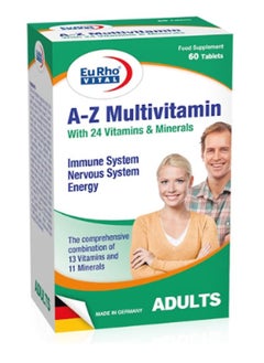EuRho Vital A-Z MV Tabltn 60S Adult 