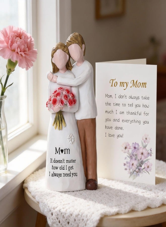 Veroola Gifts for Mom from Son - Sculpted Hand Painted Mother Son Figurines, for Mom Birthday, Mothers Day and Christmas from Son. - Image 5