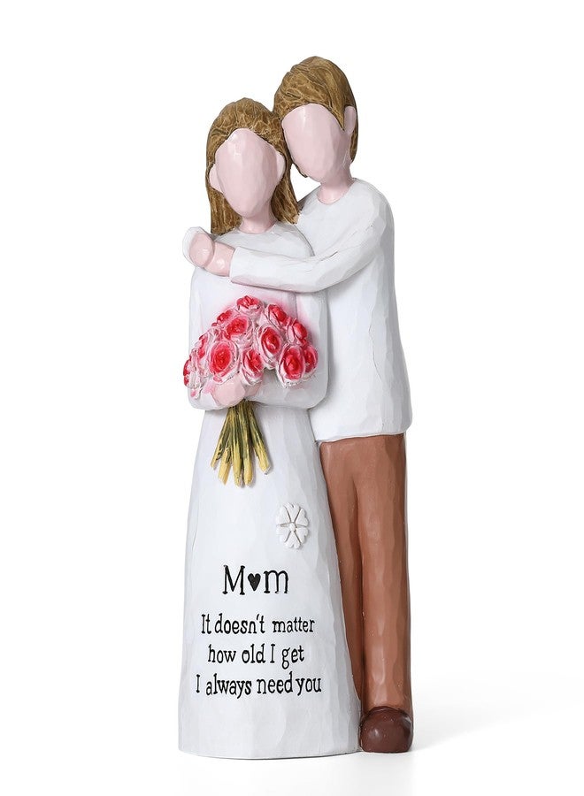 Veroola Gifts for Mom from Son - Sculpted Hand Painted Mother Son Figurines, for Mom Birthday, Mothers Day and Christmas from Son. - Image 2