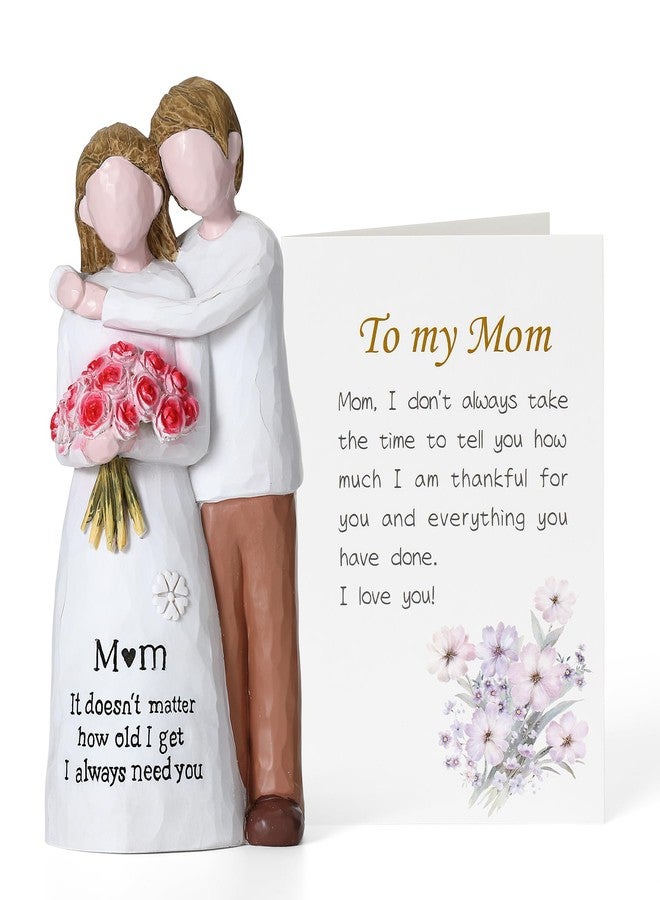 Veroola Gifts for Mom from Son - Sculpted Hand Painted Mother Son Figurines, for Mom Birthday, Mothers Day and Christmas from Son. - Image 1