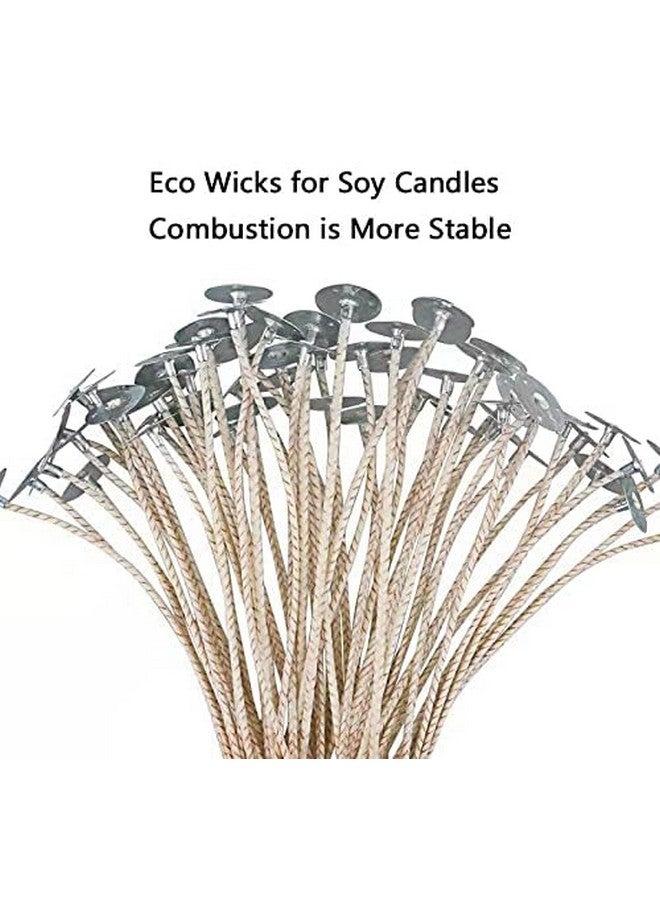 AURA DECOR AuraDecor Eco, Braided for Candle Making for Soy Candles, Eco 6inch Pretabbed, Cotton & Paper for Candle Making (100) - Image 4
