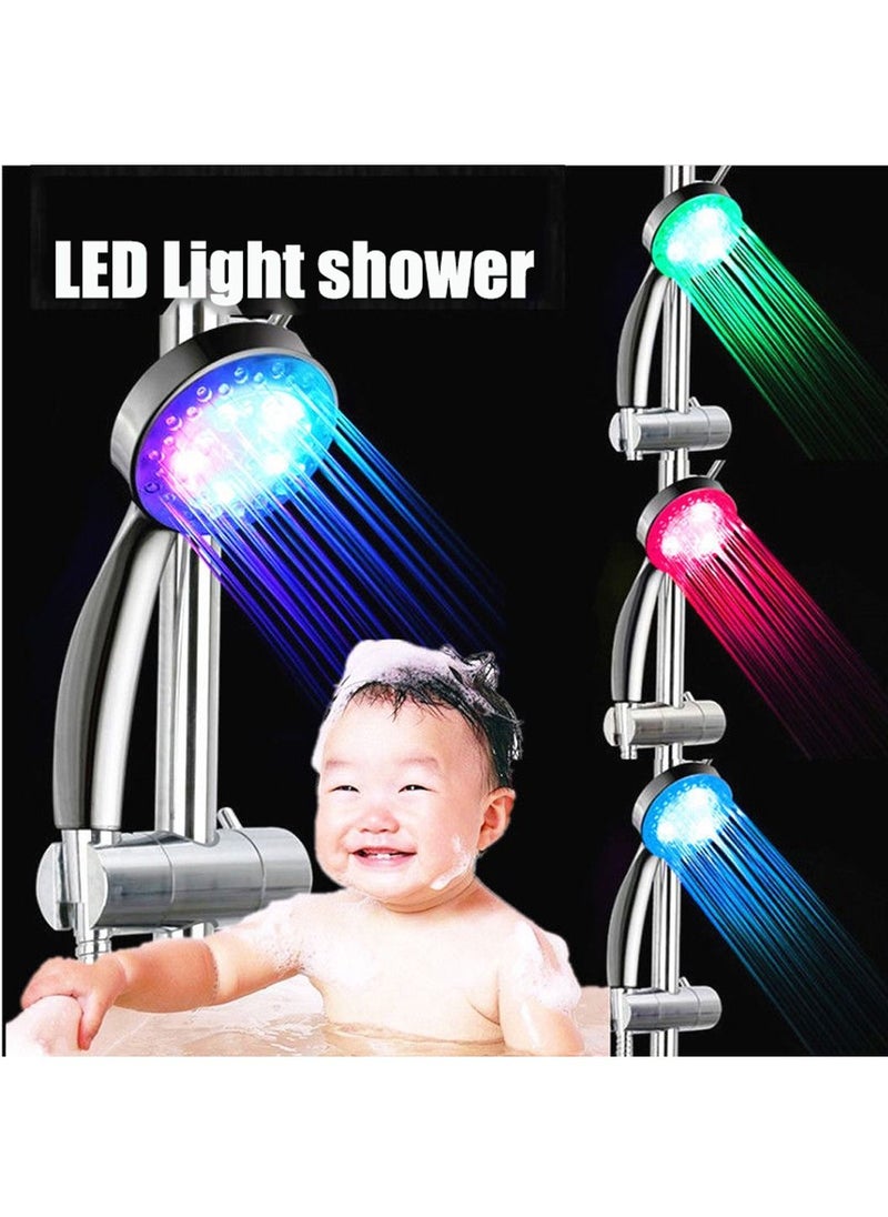 LEOKOR - Color Change Led Shower Head Automatic Light 7 Color Change Handheld Automatic Water Saving Shower - Image 1