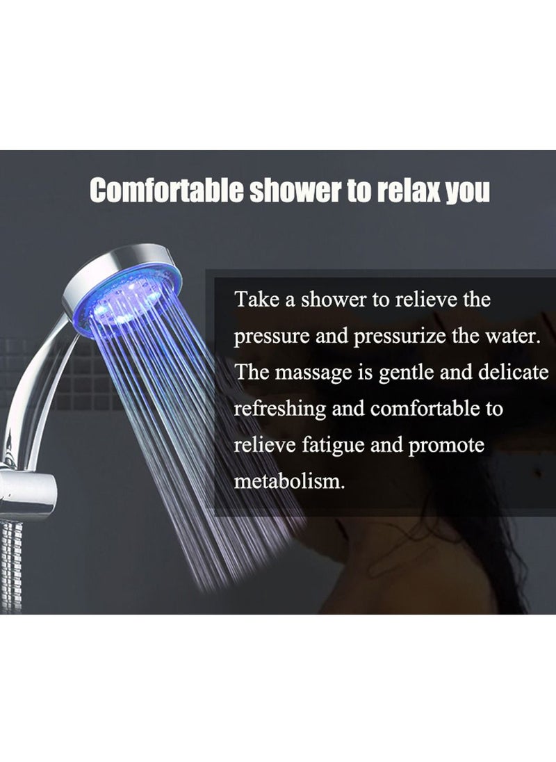 LEOKOR - Color Change Led Shower Head Automatic Light 7 Color Change Handheld Automatic Water Saving Shower - Image 1