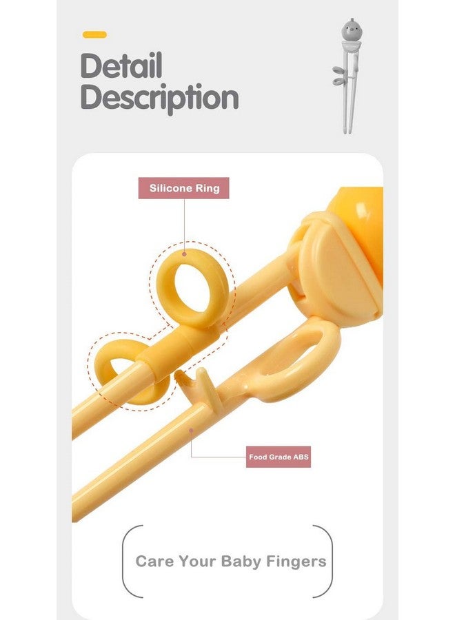 Goryeobaby Goryeo Baby Training Chopsticks for Kids - Kids Chopsticks Use Completely Harmless Material - Anti-dislocation Buckle Design - Includes Portable Box - Image 5