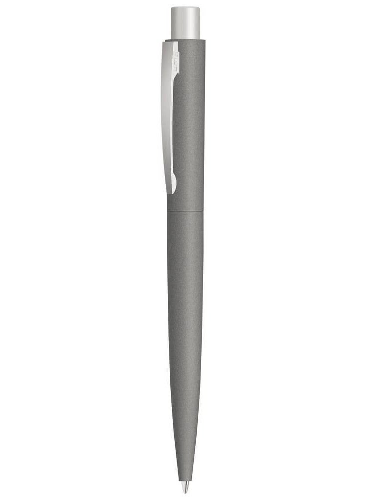Uma Retractable Metal Ballpoint Pen With Stone Look And Touch From UMA Made In Germany Dark Grey - Image 1