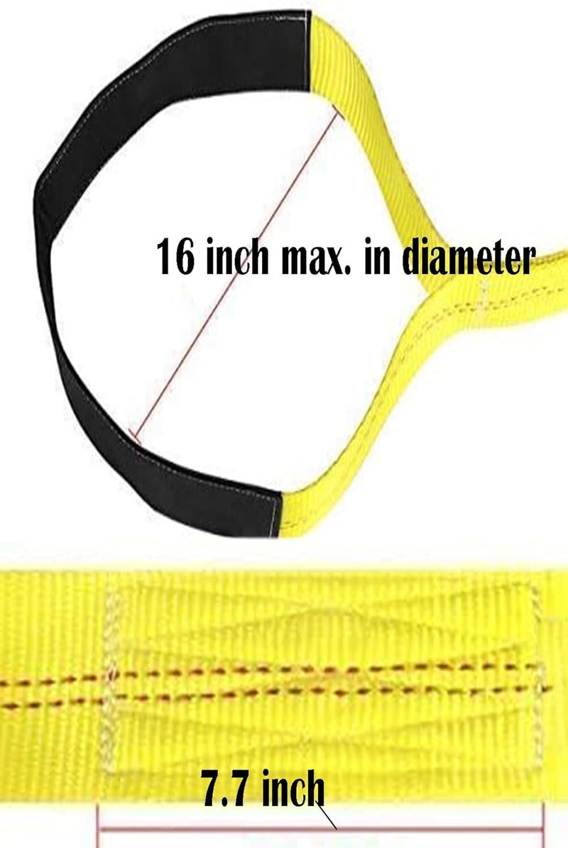 AsgenoX 2" x 6' Heavy Duty Tow Strap with Reinforced Loops - 10,000 lbs Capacity - Image 3