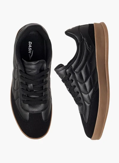 Dash Women Panelled Sneakers with Lace-Up Closure