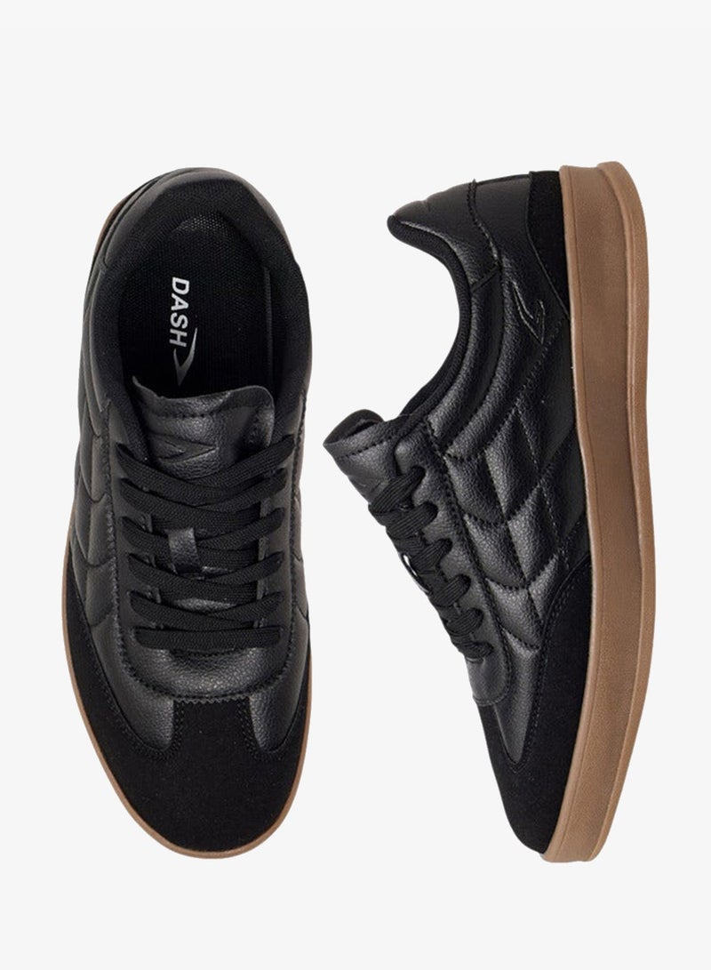 Dash Women Panelled Sneakers with Lace-Up Closure - Image 1