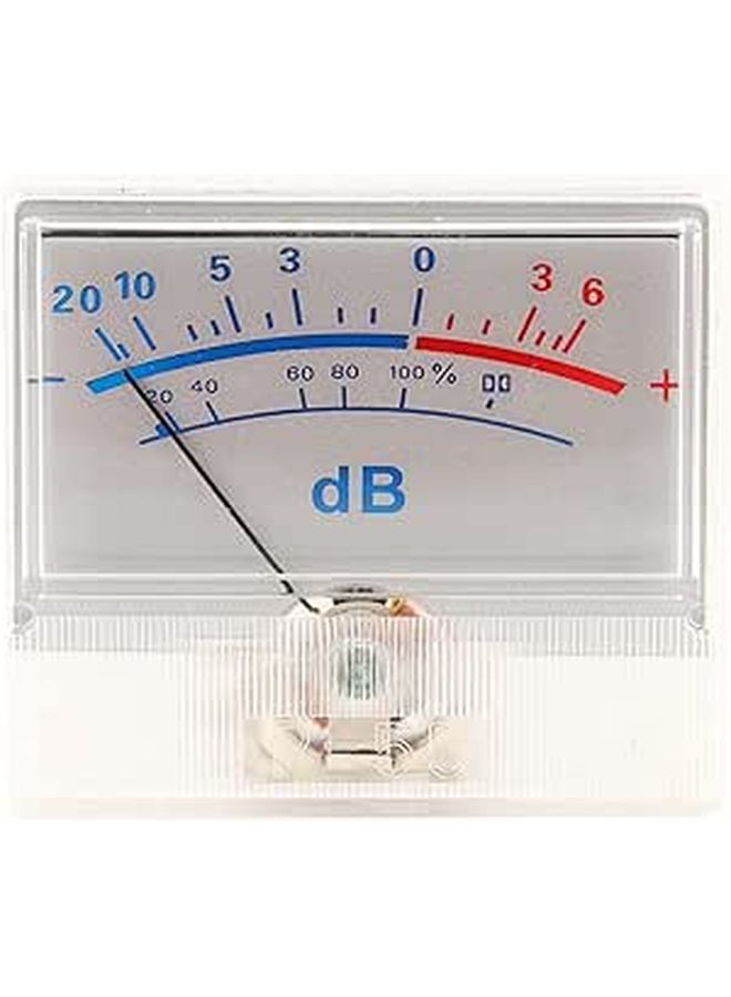 High VU Meter Header Power Amplifier DB Meter With Pointer Dial 20 To 6dB - Image 1