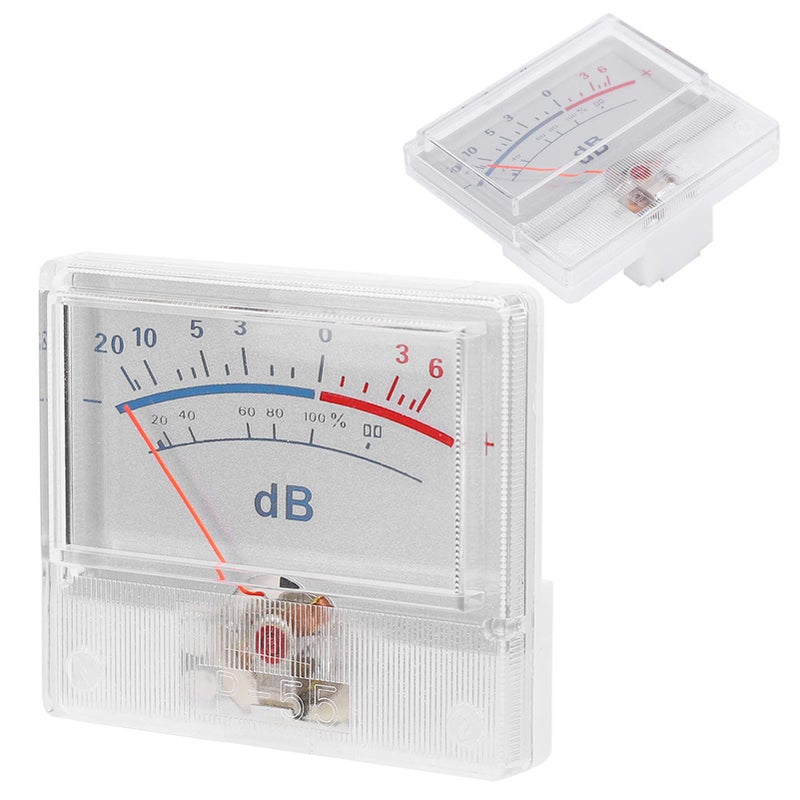 High VU Meter Header Power Amplifier DB Meter With Pointer Dial 20 To 6dB - Image 3