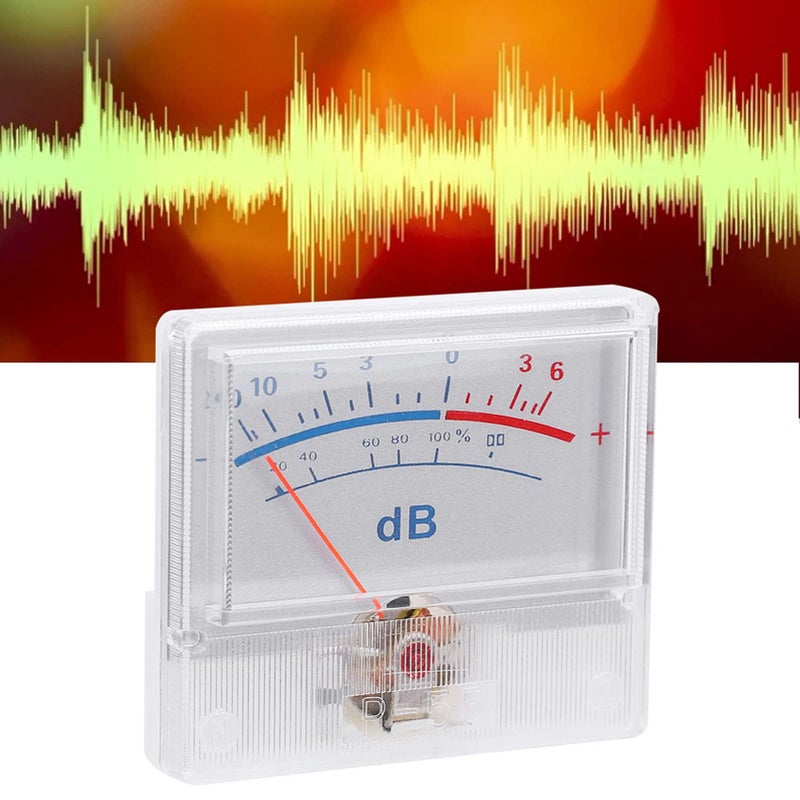 High VU Meter Header Power Amplifier DB Meter With Pointer Dial 20 To 6dB - Image 4