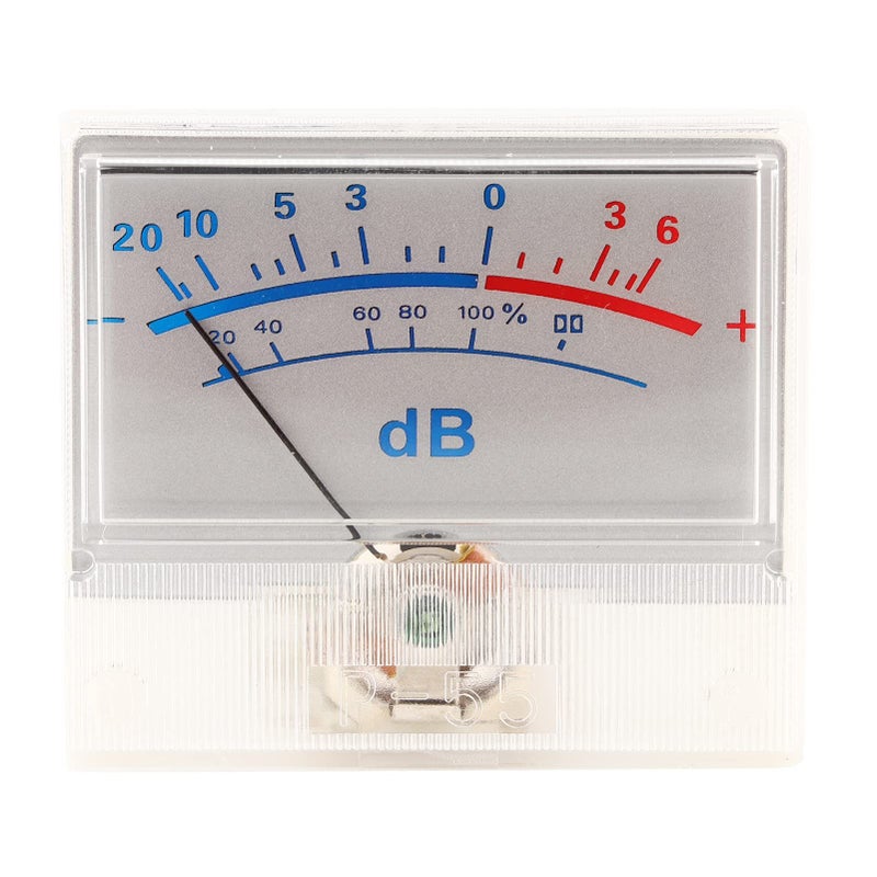 High VU Meter Header Power Amplifier DB Meter With Pointer Dial 20 To 6dB - Image 2