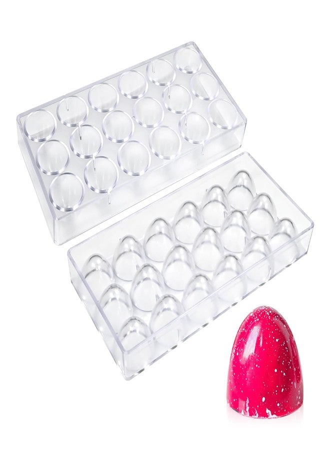 TUKE Polycarbonate Chocolate Mold for Bonbons, Bullet Shapes Professional-Grade, Durable, Non-Stick Candy & Chocolate Molds for Baking, Desserts, DIY Treats (C_ Bullet-Shaped) - Image 2
