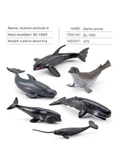 Simulation Whale Shark Tiger Shark Marine Biological Model Deep Sea Prehistoric Ancient Deng's Fish Trilobite Animal Model-Color:BL-1069 Marine Animals 4 47g
