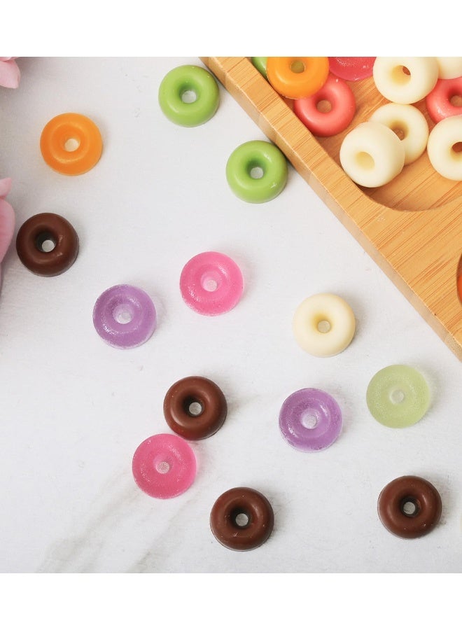 2 PCS Mini Donut Silicone Mold, 48 Cavities Donut Molds For Chocolate Candy Gummy, Food Grade Silicone Mini Doughnut Molding Trays For Homemade Mint/Snacks/Cake Decoration - Image 5