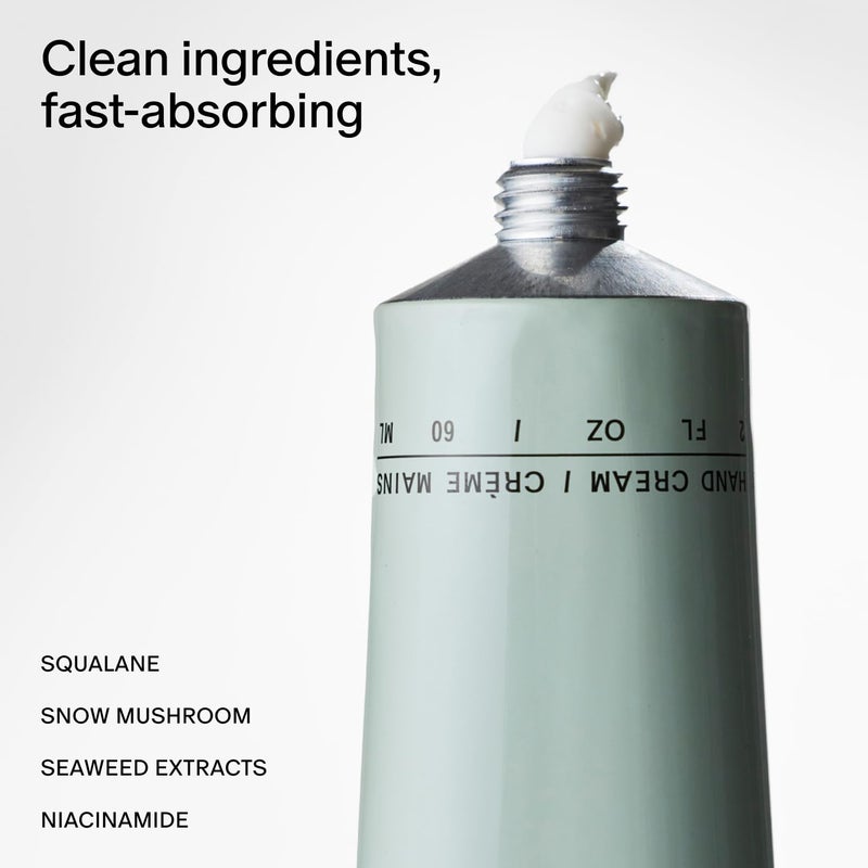 Salt & Stone Hand Cream for Women & Men | Bergamot & Hinoki | Hydrates, Nourishes & Softens Skin | Restores Dry Cracked Hands | Fast-Absorbing | Cruelty-Free & Vegan (2 fl oz) - Image 1