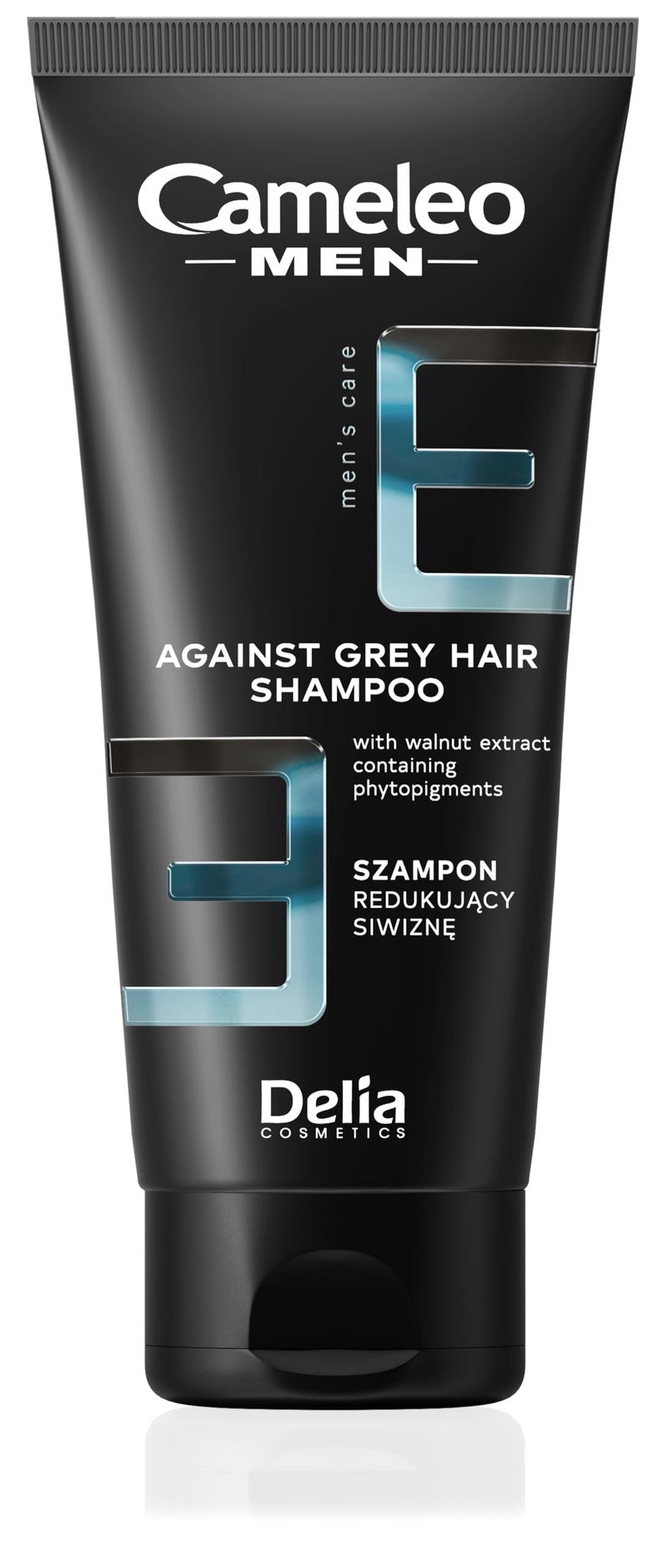 Cameleo Men New Formula Shampoo Against Gray Hair Refreshes with Natural Hazelnut Extract