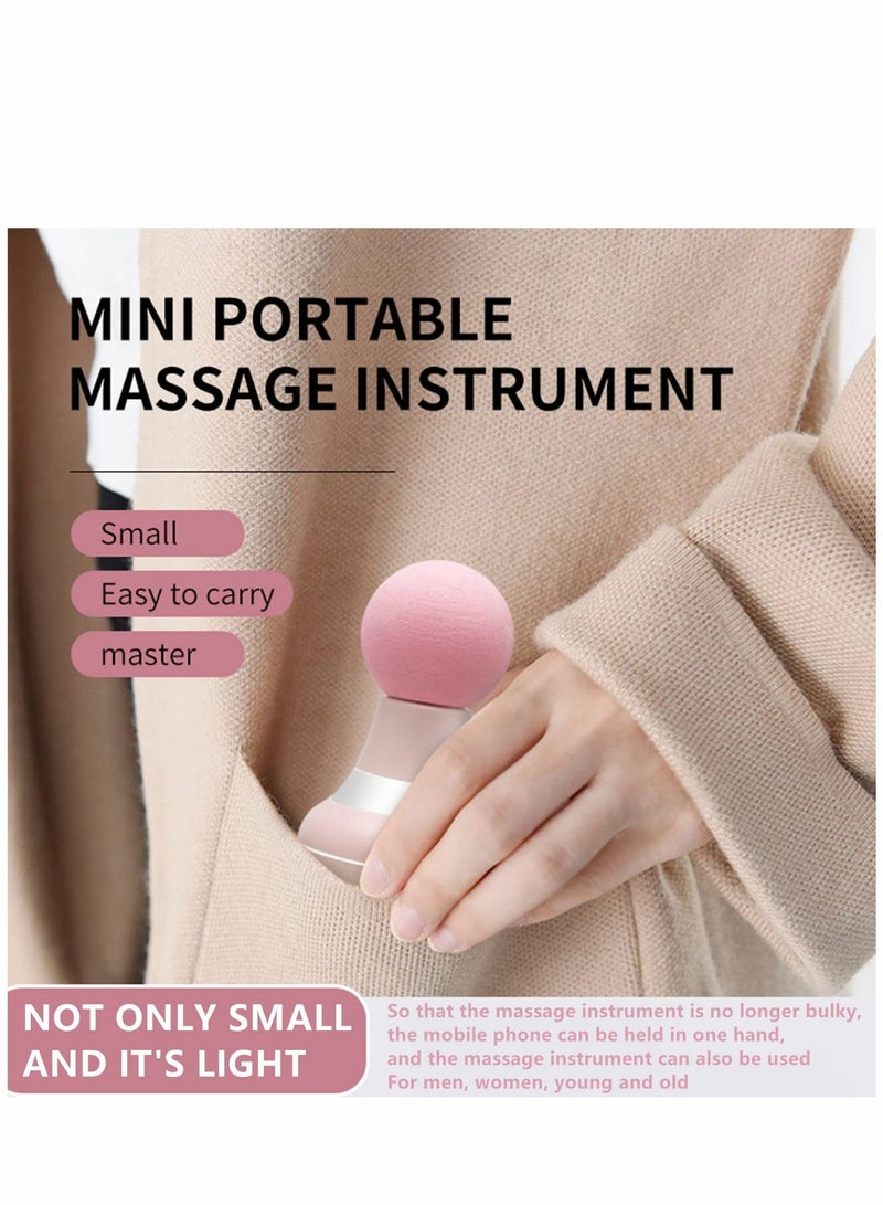 SYOSI Back Massager Handheld, Mini Portable Electric Full Body Massager, USB Rechargeable, 6 Vibration Modes, for Neck Shoulder Leg Foot Massage, Sports Recovery - Image 5