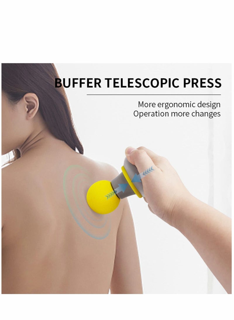 SYOSI Back Massager Handheld, Mini Portable Electric Full Body Massager, USB Rechargeable, 6 Vibration Modes, for Neck Shoulder Leg Foot Massage, Sports Recovery - Image 3