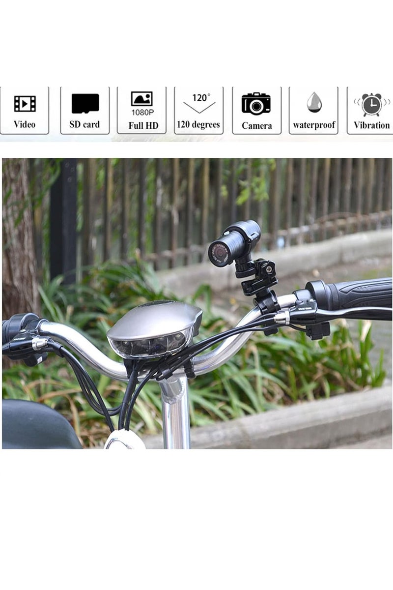 Generic Motorcycle Helmet Camera, 1080p Bike Video Camera, Shock Resistant Durable Wide Angle Camcorder, Easy To Carry Waterproof Sports Action Camera, (1pc, Black) - Image 3