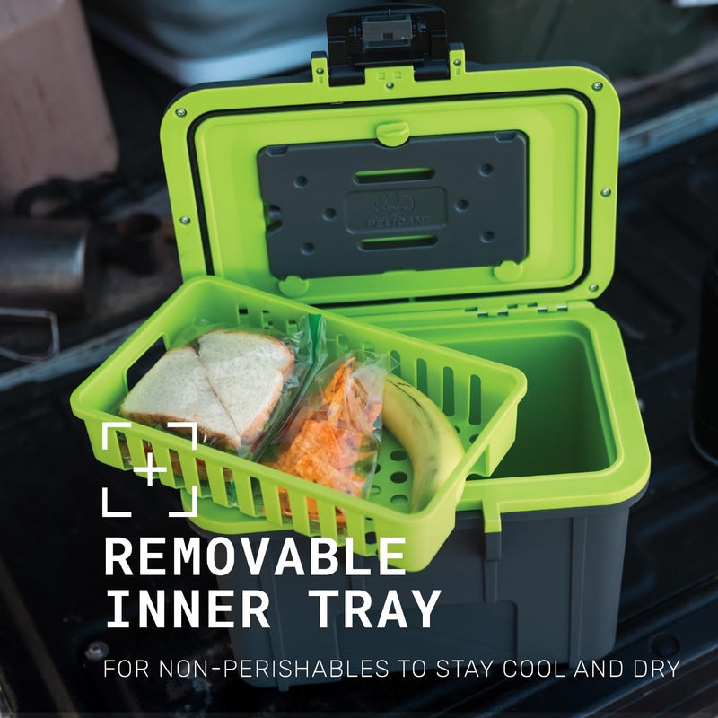 Pelican 8 Quart Personal Lunch Box Cooler (White/Gray) - Image 4