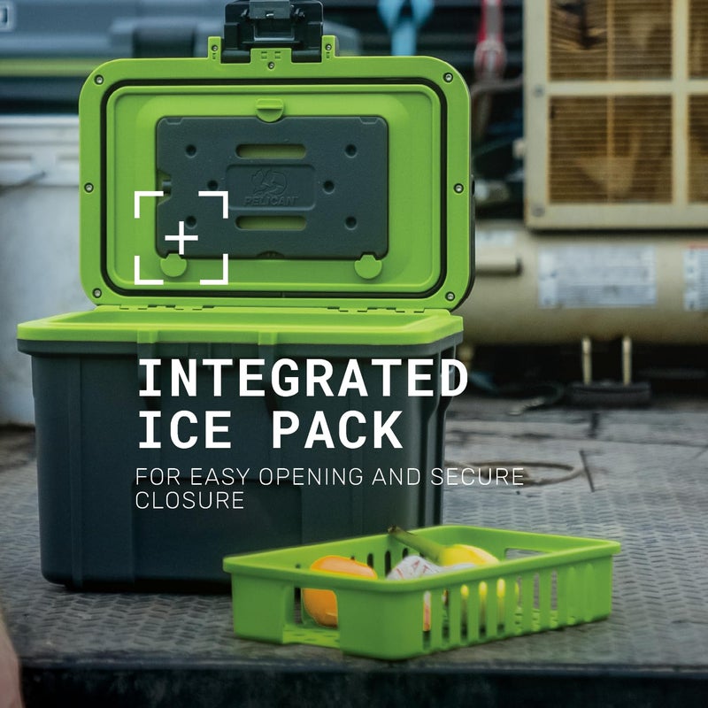 Pelican 8 Quart Personal Lunch Box Cooler (White/Gray) - Image 3