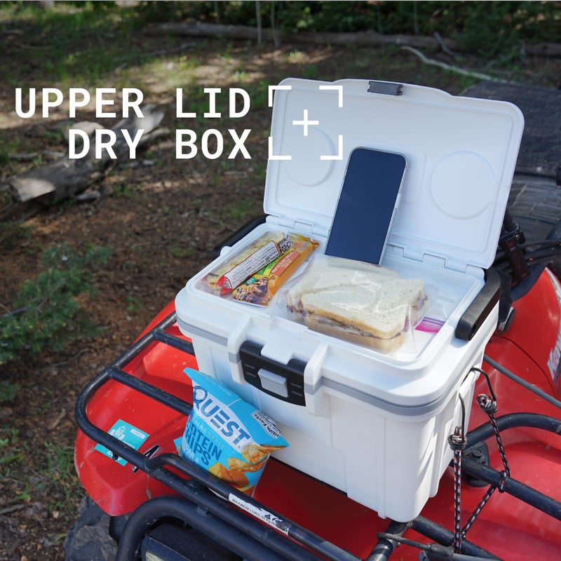 Pelican 8 Quart Personal Lunch Box Cooler (White/Gray) - Image 5