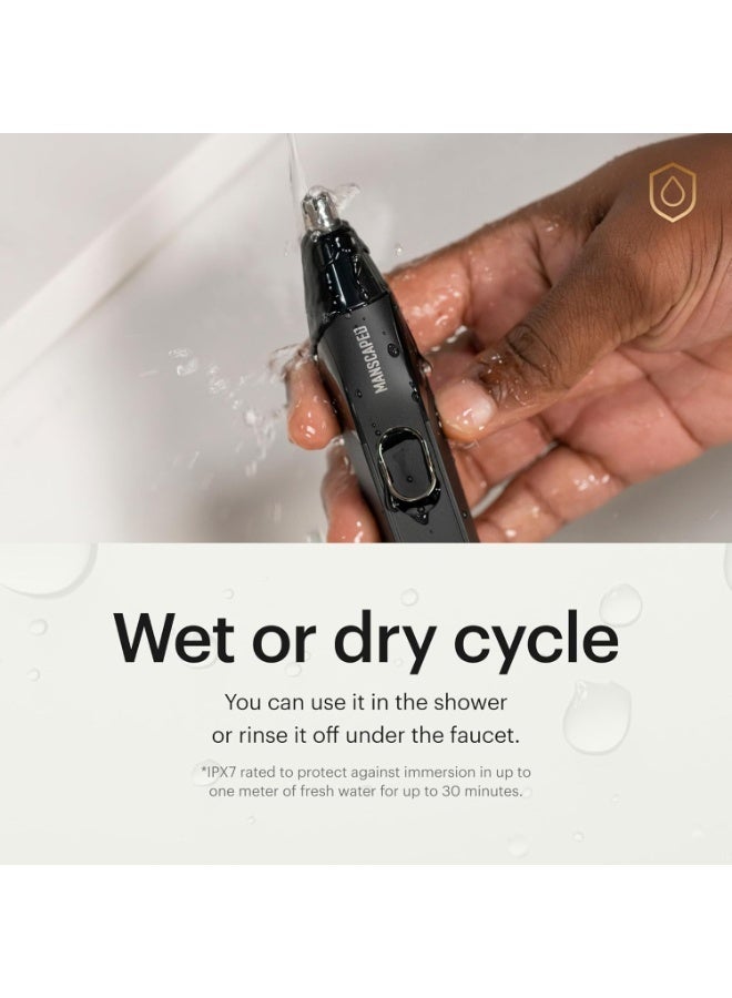 MANSCAPED® Weed Whacker® 2.0 Electric Nose & Ear Hair Trimmer – 7,000 RPM Precision Tool with Rechargeable Battery, Wet/Dry, Easy to Clean, Improved Stainless Steel Replaceable Blade - Image 2