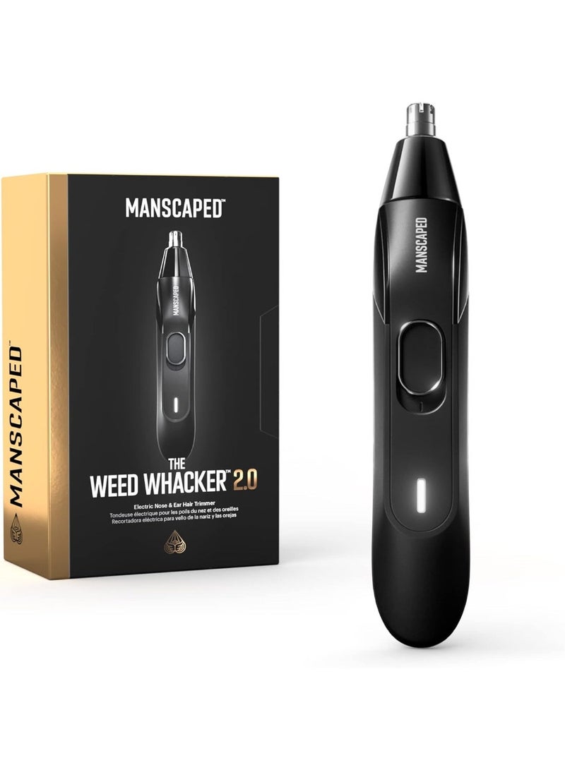 MANSCAPED® Weed Whacker® 2.0 Electric Nose & Ear Hair Trimmer – 7,000 RPM Precision Tool with Rechargeable Battery, Wet/Dry, Easy to Clean, Improved Stainless Steel Replaceable Blade - Image 1