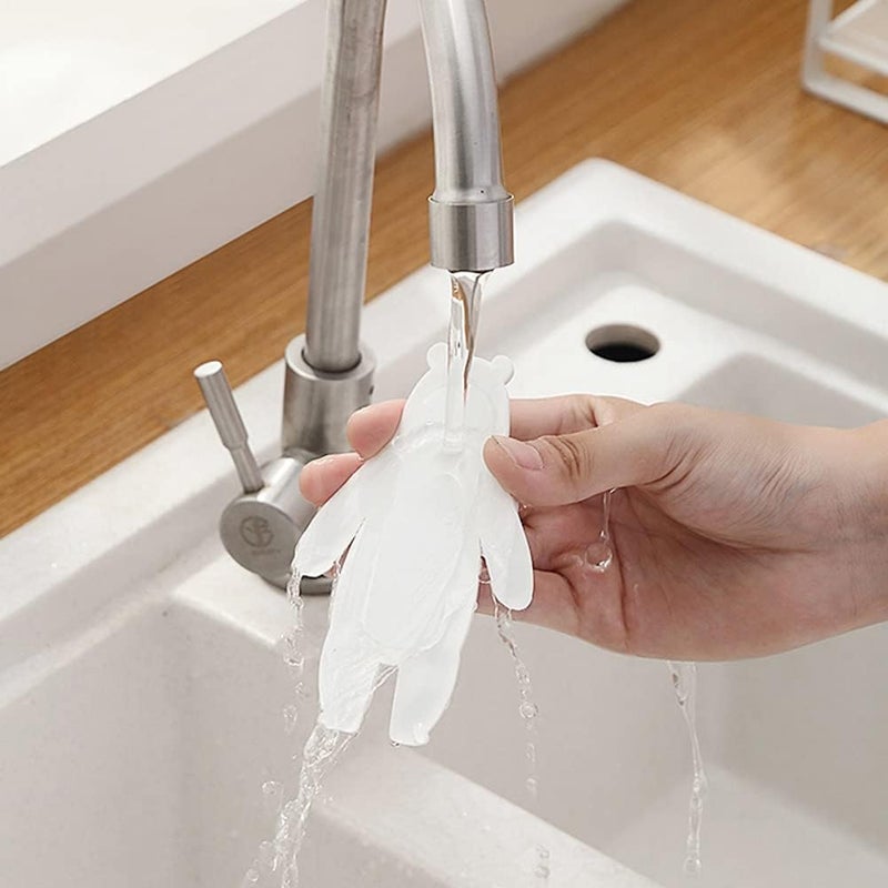 ويوبلز خطافات على شكل حيوانات كرتونية قابلة للثني، مصنوعة من مطاط ناعم، لا تترك أثراً، خطافات لاصقة، مقاومة للماء وقابلة لإعادة الاستخدام (C) - Image 4