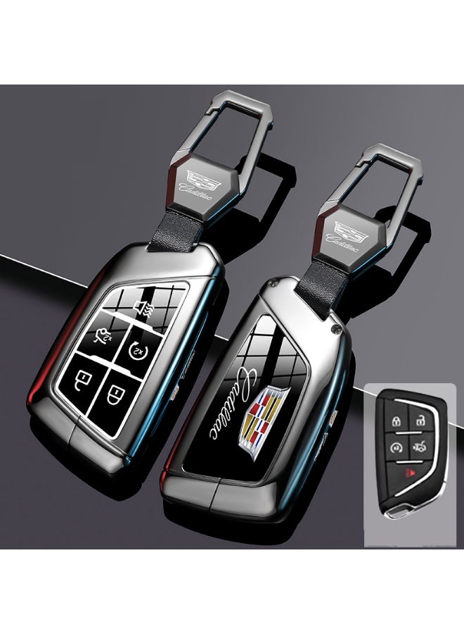 كاديلاك حالة حماية مفتاح السيارة المتقدمة مناسبة لكاديلاك XT5 ، XT6 ، CT6 ، XT4 ، XT ، SCT5 ، ATSL عالية الجودة مفتاح السيارة حالة القشرة المعدنية - Image 1