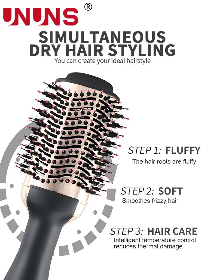 UNUNS Hair Dryer Brush And Volumizer,One-Step Hot Air Brush For Drying, Straightening,Volumizing - Image 3