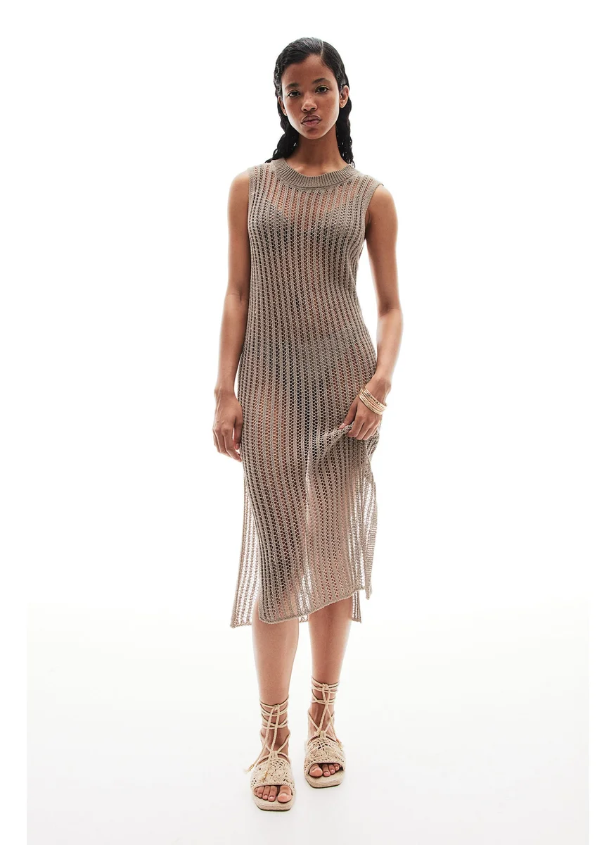H&M Ladder-Stitch-Look Knitted Dress