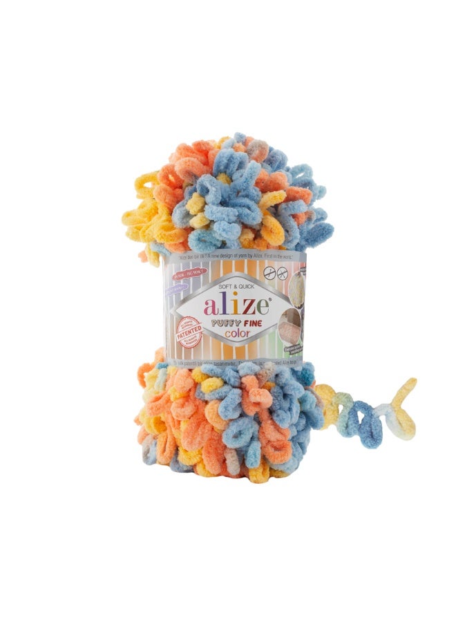 Alize Puffy Fine Color Small Loop Yarn Turkey 6314