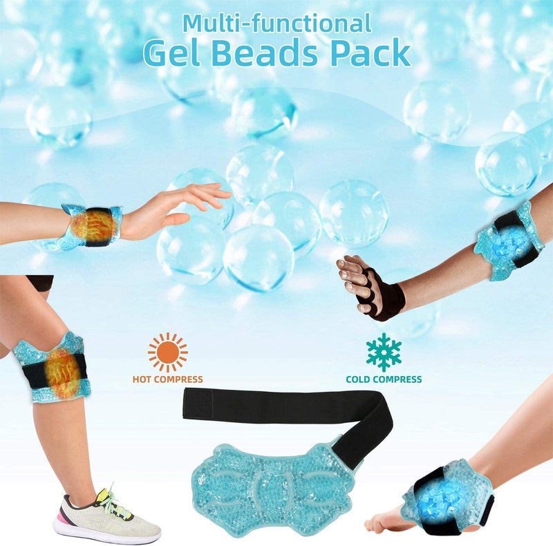 All one tech Ankle/Sport Foot Ice Therapy Wrap,Hot Cold Ice Gel Pack with Adjustable Brace for Sprained Ankles, Plantar Fasciitis, Achilles,tendonitis, and Swelling Feet,Microwaveable, Freezable and Reusable - Image 2
