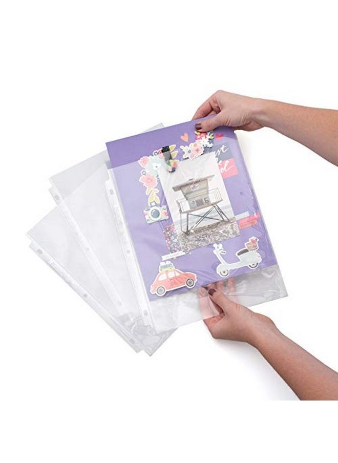 We R Memory Keepers Scrapbooking 8.5X11 Page Protectors, 10 Pack, Nonglare, Compatible With Standard 8.5X11 3 Ring Albums, Perfect For Scrapbooking, Document Storage And More  - Image 4