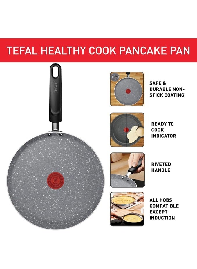 T-fal HEALTHY COOK PANCAKEPAN 25CM GRANITE GRY - Image 2