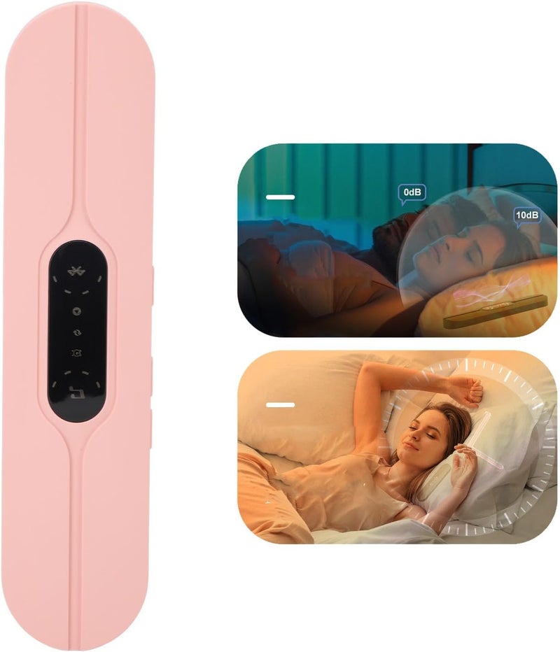 Luocute Pillow Speaker, Bone Conduction Stereo Wireless Sleep Sound Machine with LED Screen and 10 Sound Effects, for Sleeping and Relaxation (Pink) - Image 1
