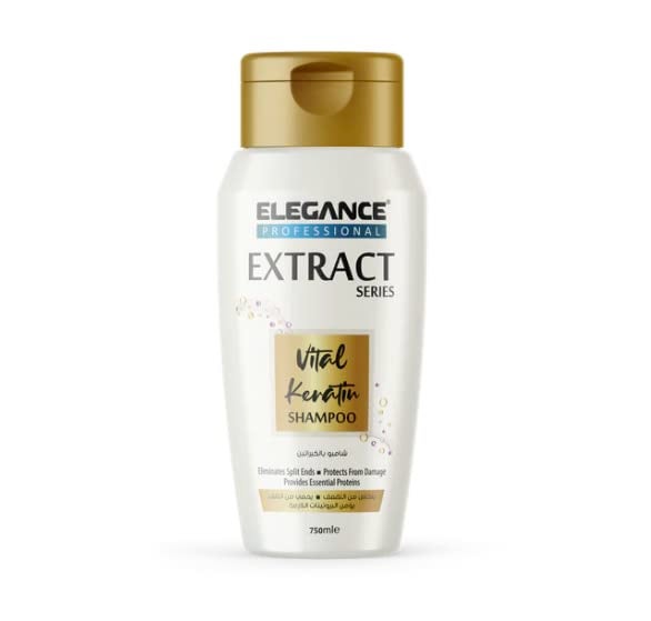 E Elegance Hair Care Extract Series Vital Keratin Shampoo For Women And Men Promotes A Healthy Hair And Scalp 2536 oz