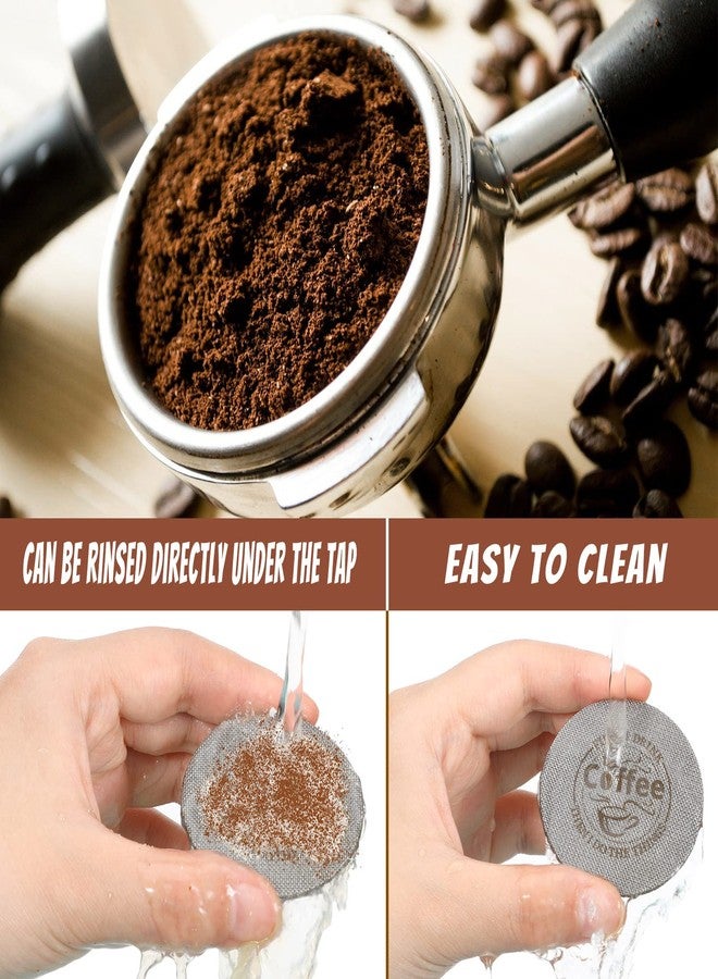 Yaomiao 2 Pieces 53.3mm Espresso Puck Screen, 1.7mm Thickness 150 Micrometre Reusable Barista Espresso Screen Stainless Steel Coffee Filter Mesh Plate for Bottomless Portafilter Filter Basket - Image 5
