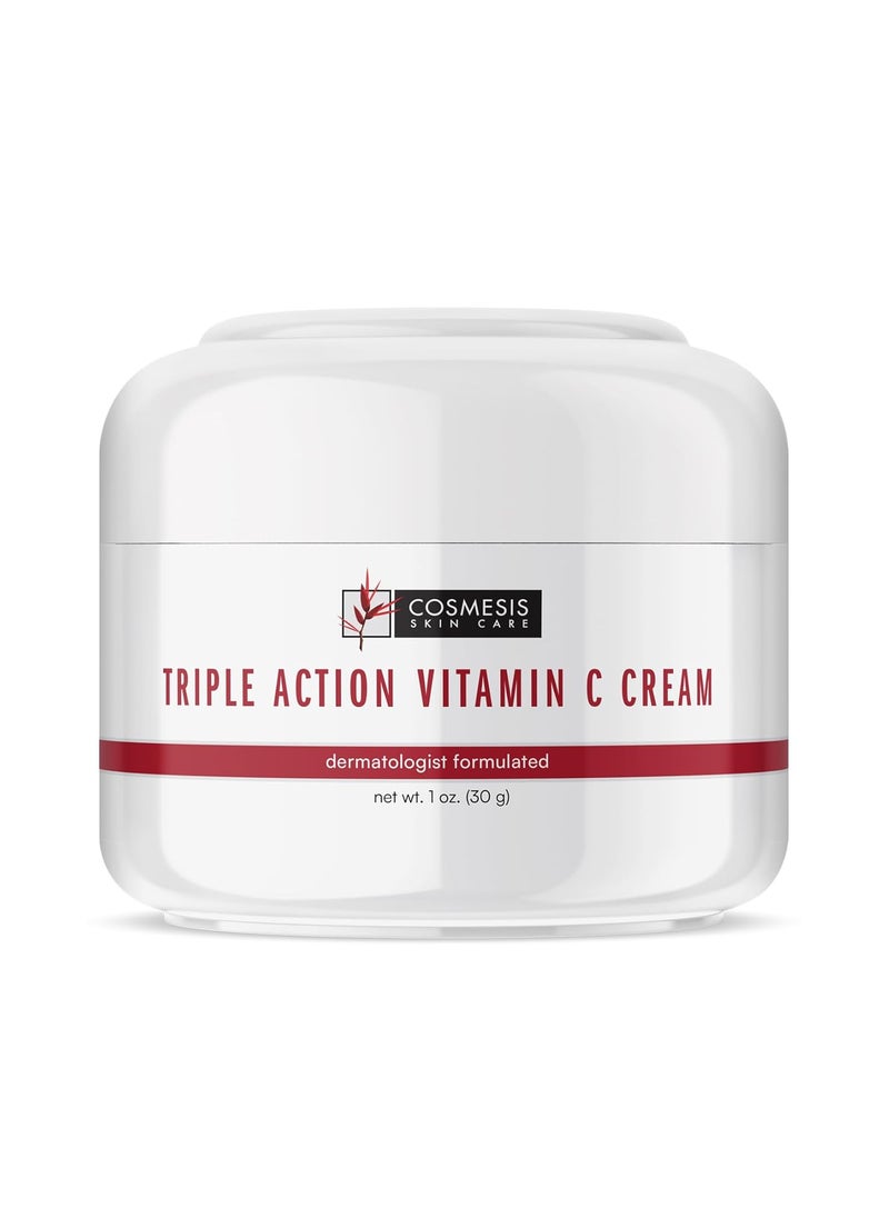 Cosmesis Skin Care Cosmesis Triple Action Vitamin C Cream  Get Youthful Skin with Collagen Synthesis Hydration  Blemish Reduction  1oz 