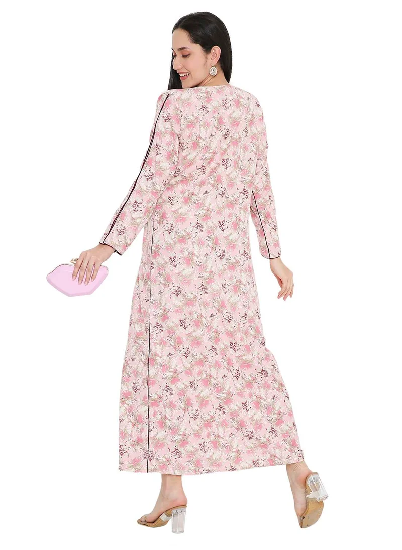 HANA & SARA MULTICOLOUR PRINTED UNIQUE STYLED ARABIC KAFTAN FARASHA JALABIYA DRESSES