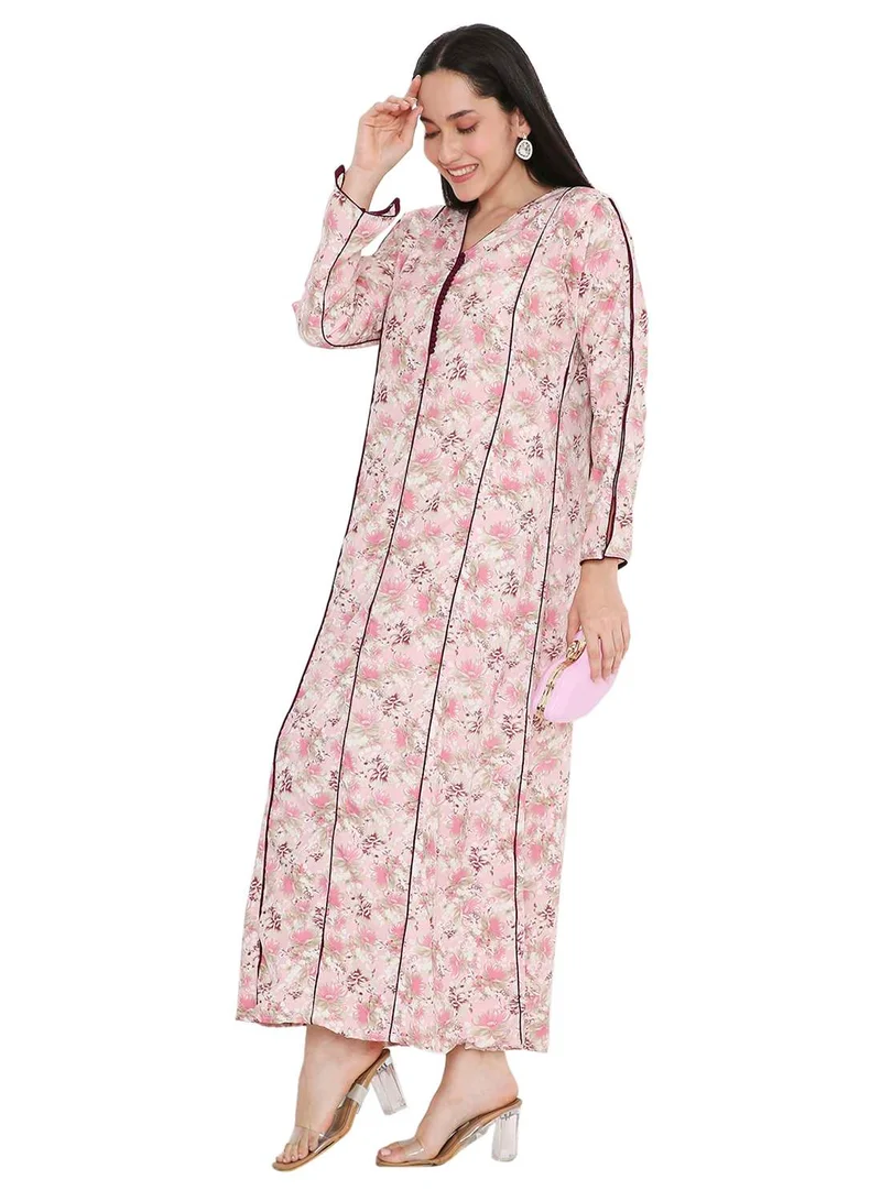 HANA & SARA MULTICOLOUR PRINTED UNIQUE STYLED ARABIC KAFTAN FARASHA JALABIYA DRESSES