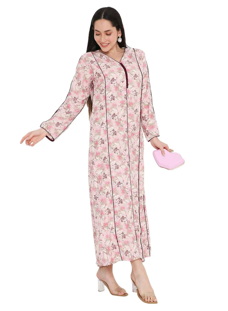 HANA & SARA MULTICOLOUR PRINTED UNIQUE STYLED ARABIC KAFTAN FARASHA JALABIYA DRESSES