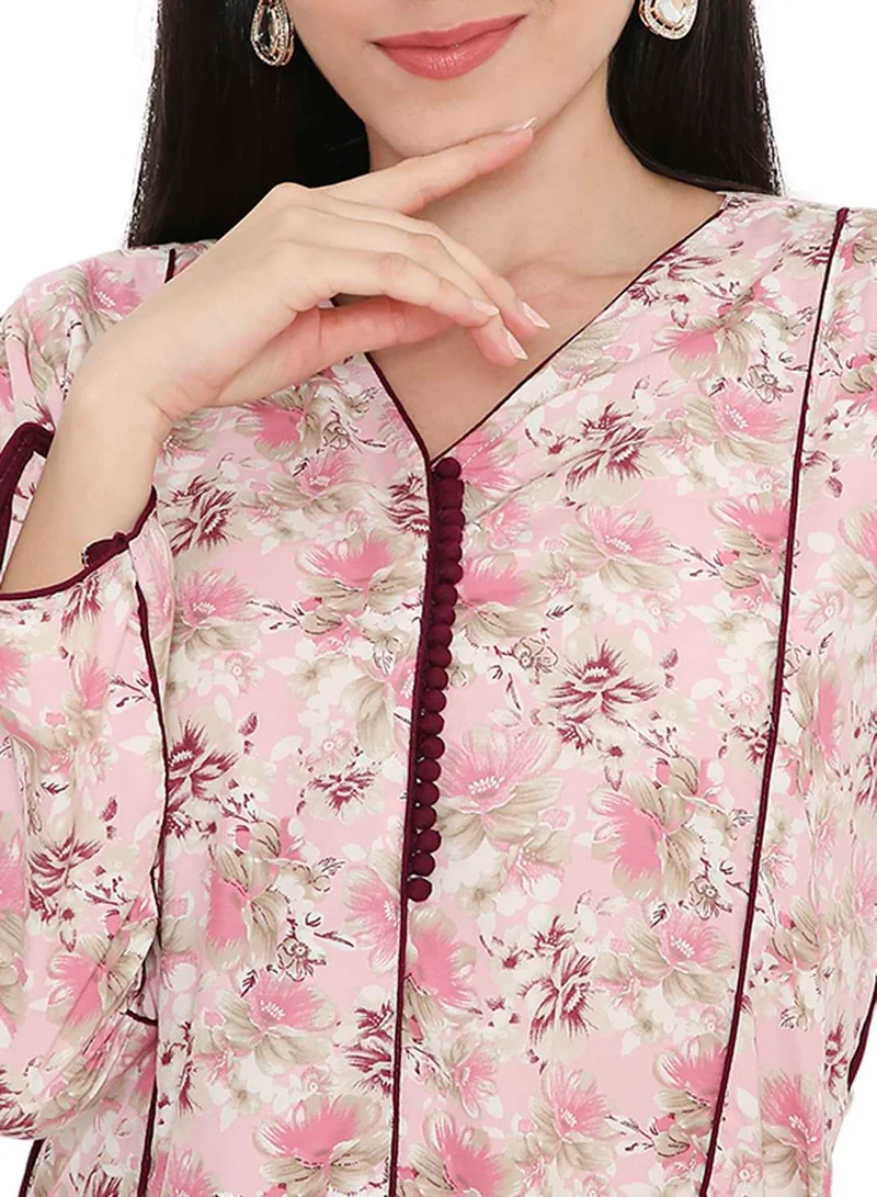 HANA & SARA MULTICOLOUR PRINTED UNIQUE STYLED ARABIC KAFTAN FARASHA JALABIYA DRESSES